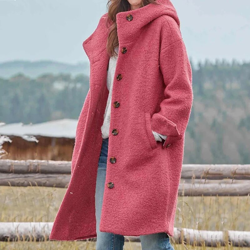 Margaret Classic Cosy Coat Pink