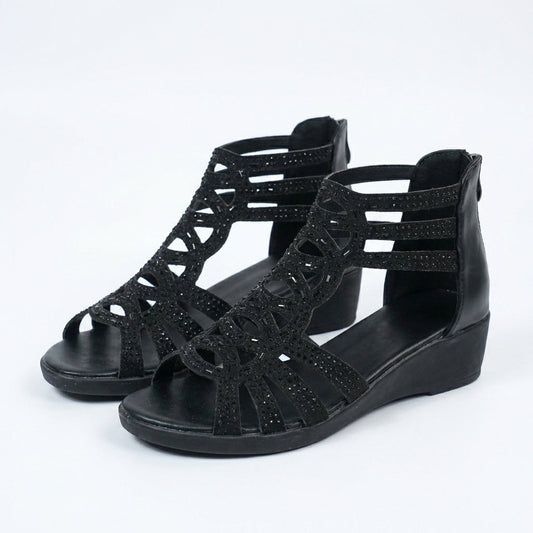 Denise Orthopedic Elegant Sandals - Black