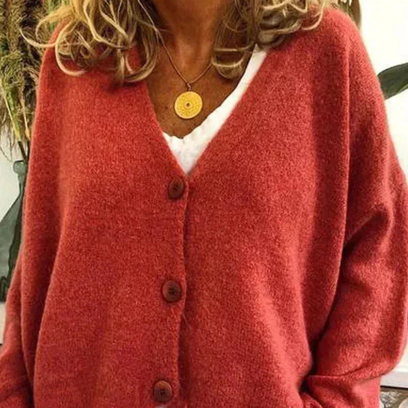 Shannon™ Knit Cardigan Mandarin Orange
