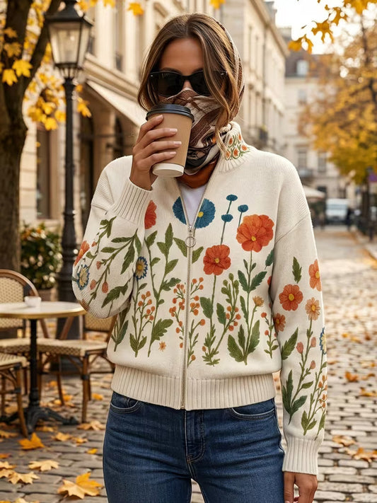 Wrenna™ Wildflower Meadow Zip Cardigan