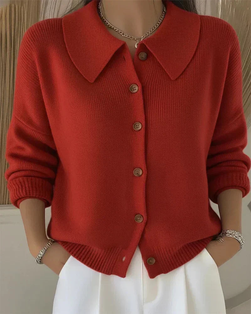 Vespera™ Button Collar Cardigan