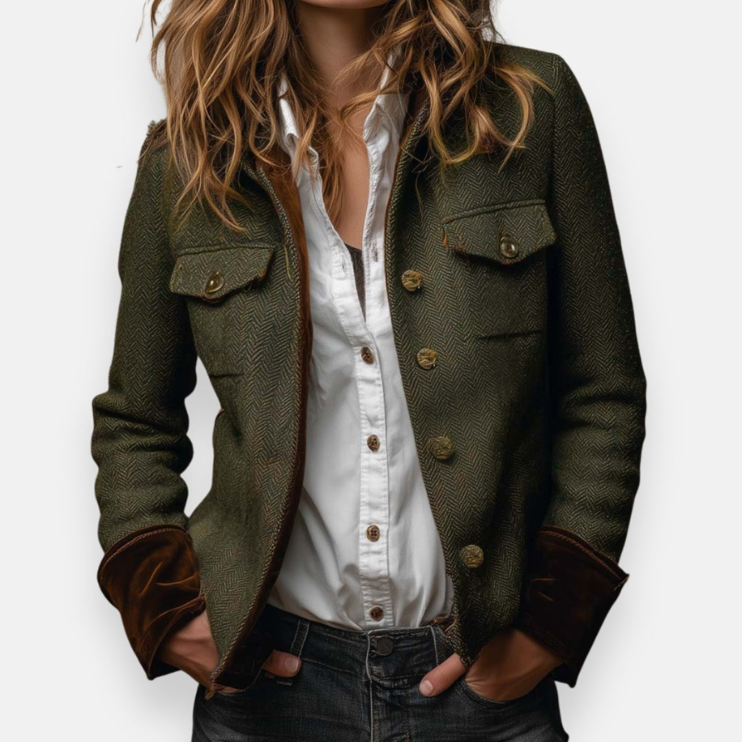 Olivia Elegant Everyday Jacket – Green