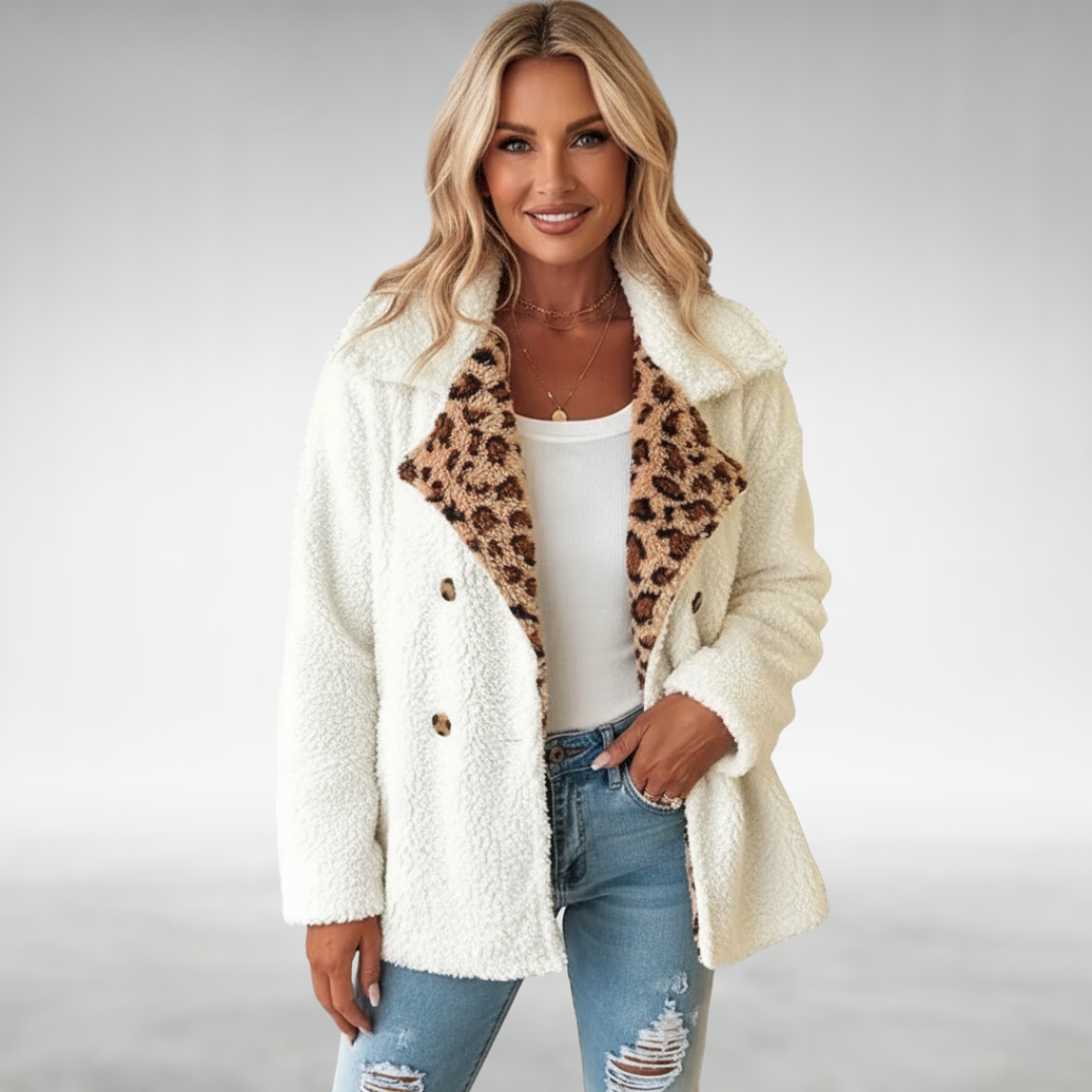 Lori™ Cozy Leopard Teddy Coat