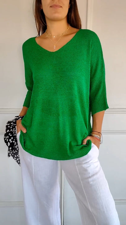 LAUREN™ | Women Casual V-Neck Top