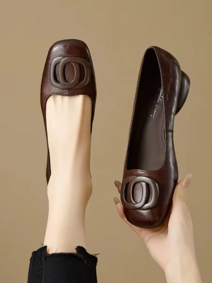 Vivienne™ Opium Elegant Flats — Brown