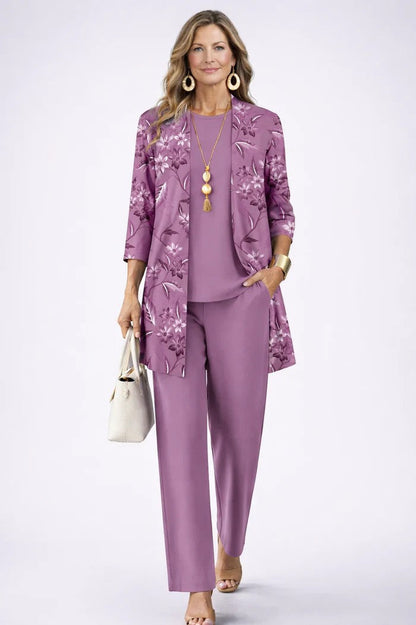 Jenilyn™ Classic Elegance Three-Piece Set - Purple