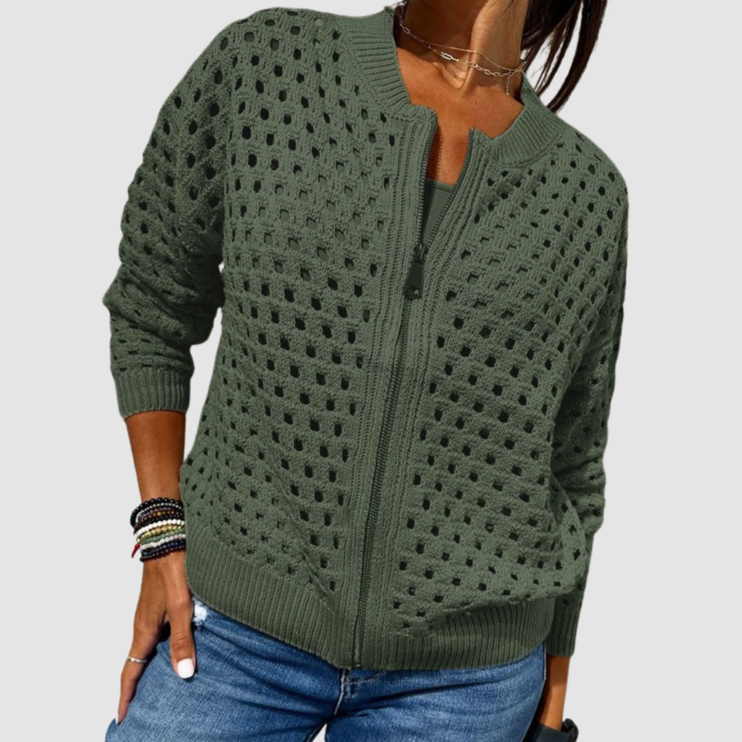 Desiree™ Premium Knitted Cardigan - Green