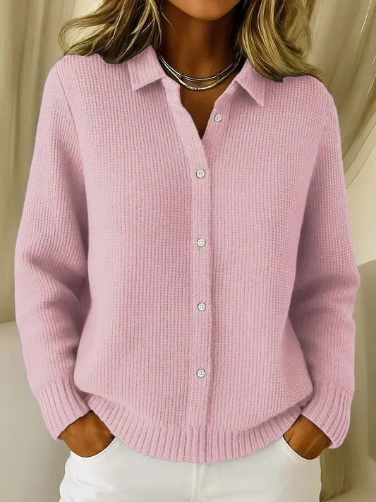 Camille™ Textured Knit Button-Up Cardigan