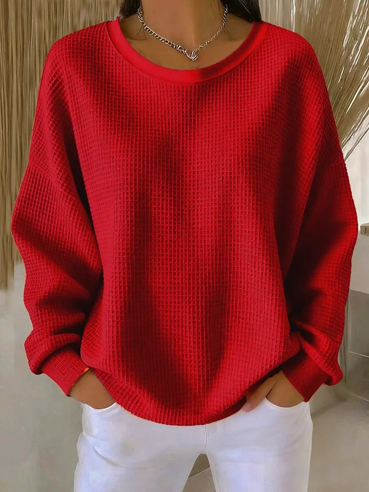 Nyla Classic Sweater - Red