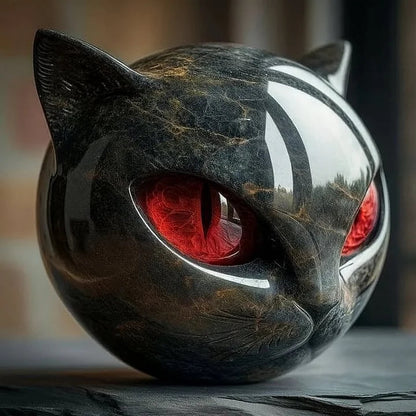 Vesper™ Sculptural Cat Head Décor