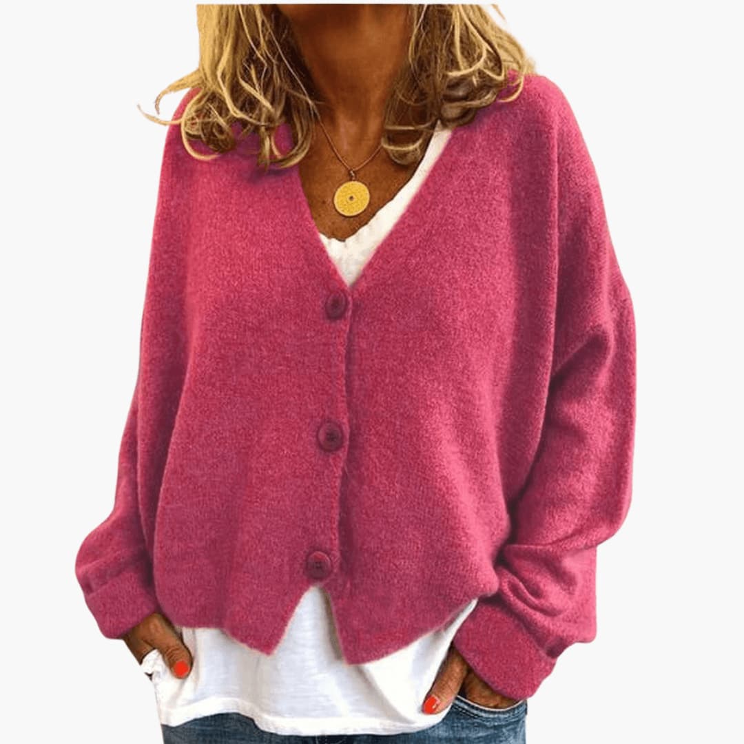 Shannon™ Knit Cardigan Rose Red