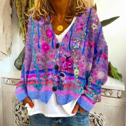 Evie Cardigan Purple