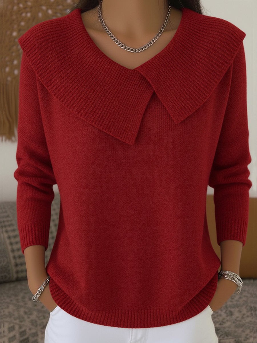 Sunnora™ Warm Sweater with Soft Collar