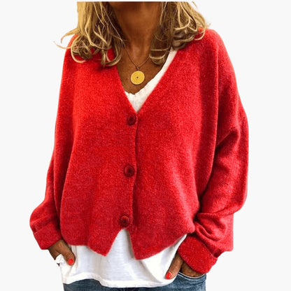 Shannon™ Knit Cardigan Red