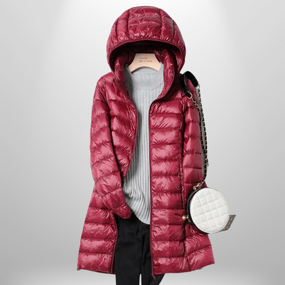 Ashley Quilted Puffer Jacket – Fuchsia