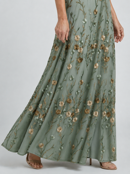 Selora™ Halter Bloom Flow Maxi Dress