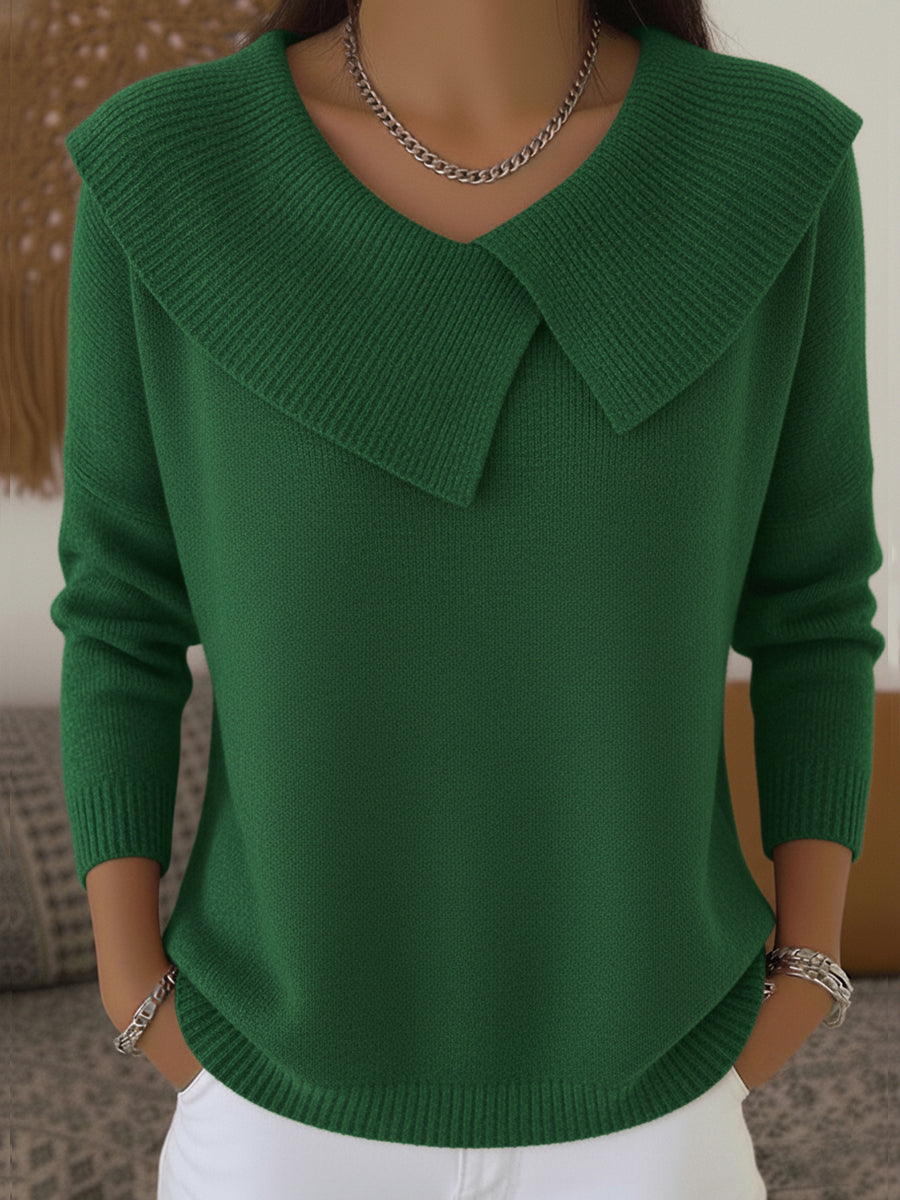 Sunnora™ Warm Sweater with Soft Collar