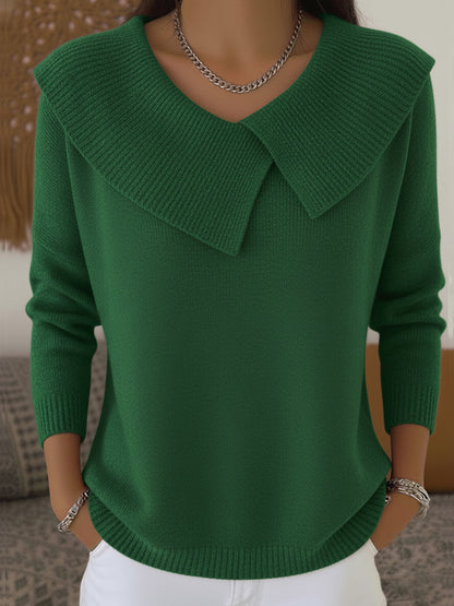 Sunnora™ Warm Sweater with Soft Collar