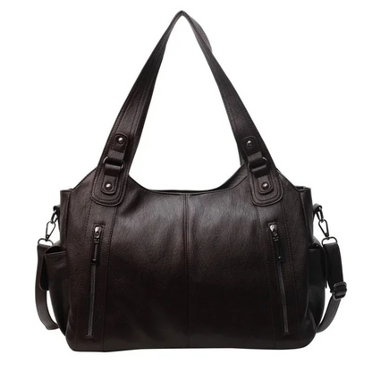 Uma | Dual Zipper Large Capacity Shoulder Bag