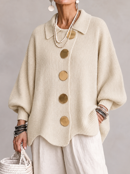 Isadora™ Oversized Collared Cardigan