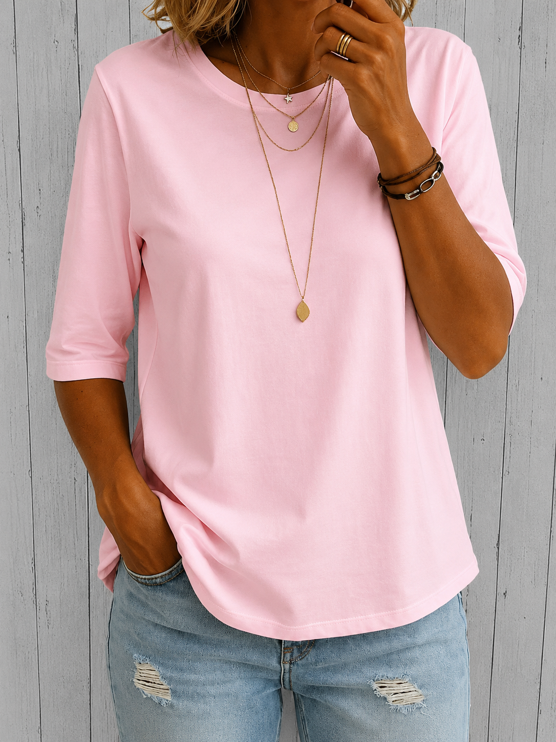 Calvera™ Comfort Coverage Tee – Pink