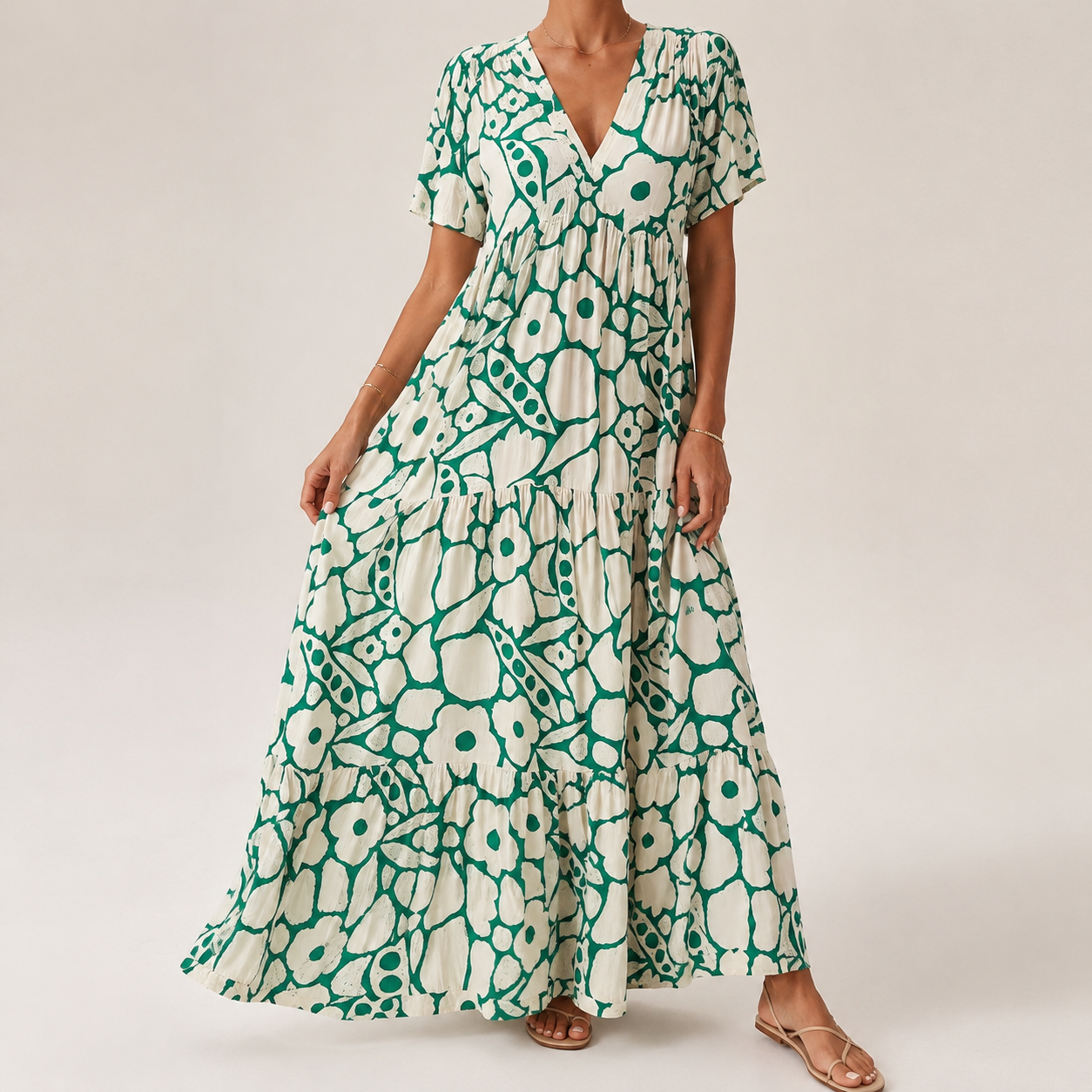 Margaret™ Elegant Bohemian Dress - Green