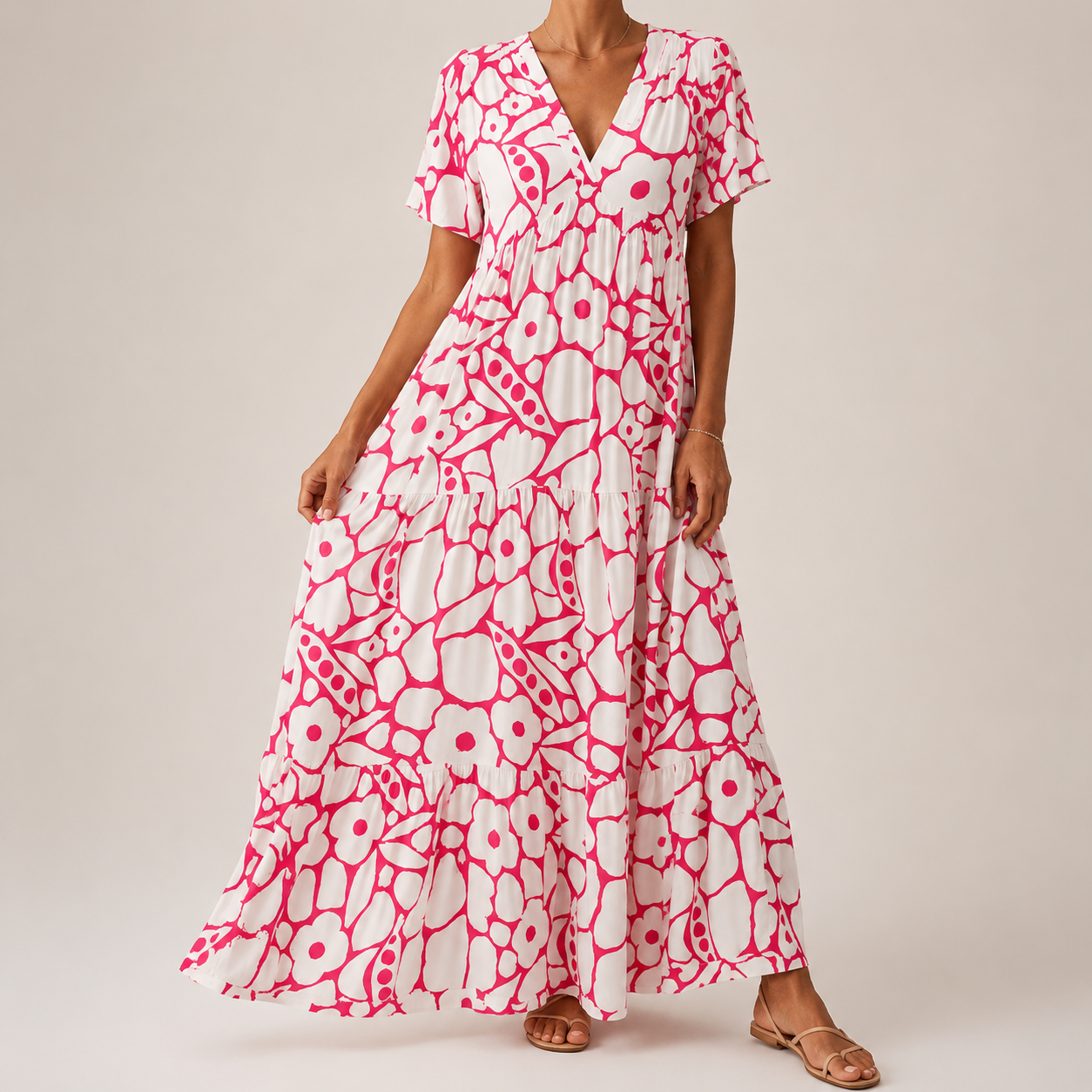 Margaret™ Elegant Bohemian Dress - Pink