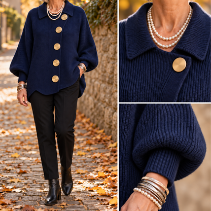 Isadora™ Oversized Collared Cardigan