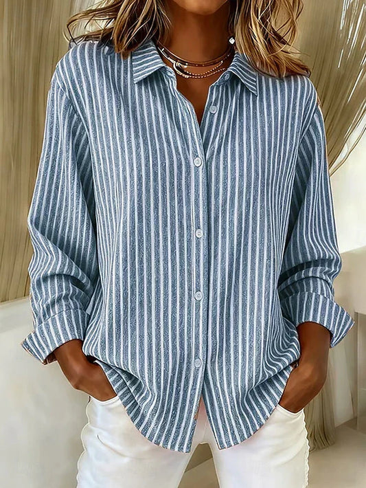 Jacqueline Striped Button-Down Shirt