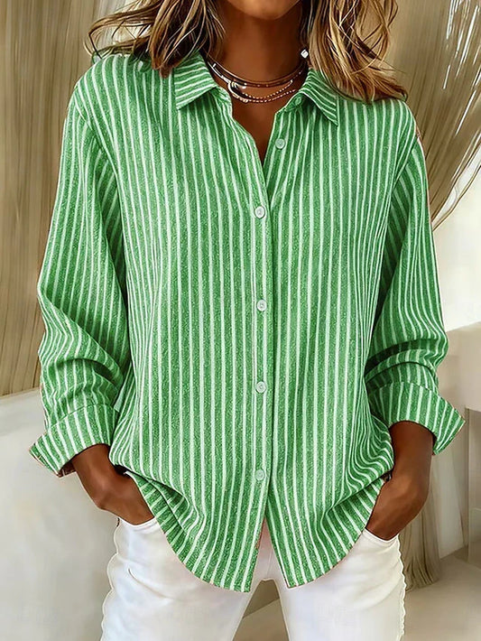 Jacqueline Striped Button-Down Shirt