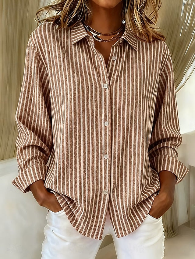 Jacqueline Striped Button-Down Shirt
