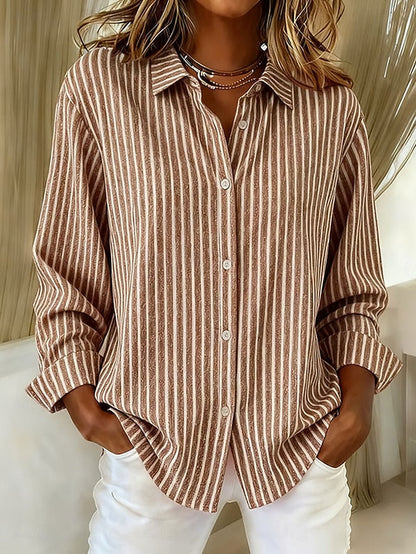 Jacqueline Striped Button-Down Shirt