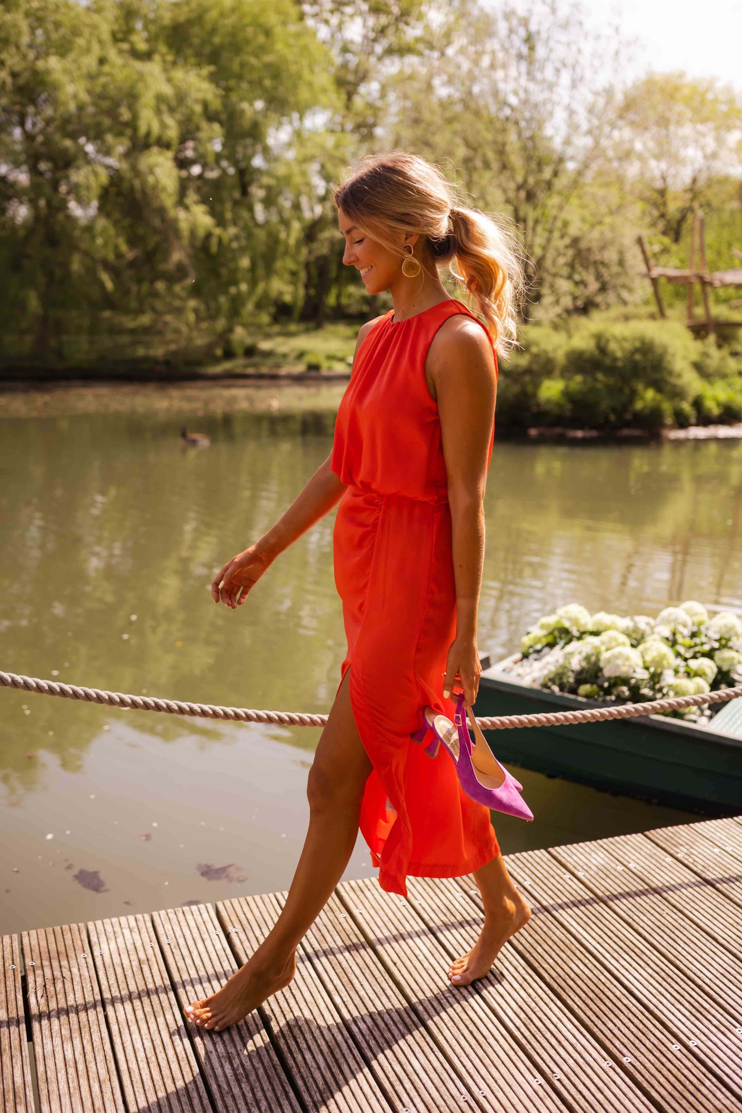 Nina™ Elegant Summer Split Dress