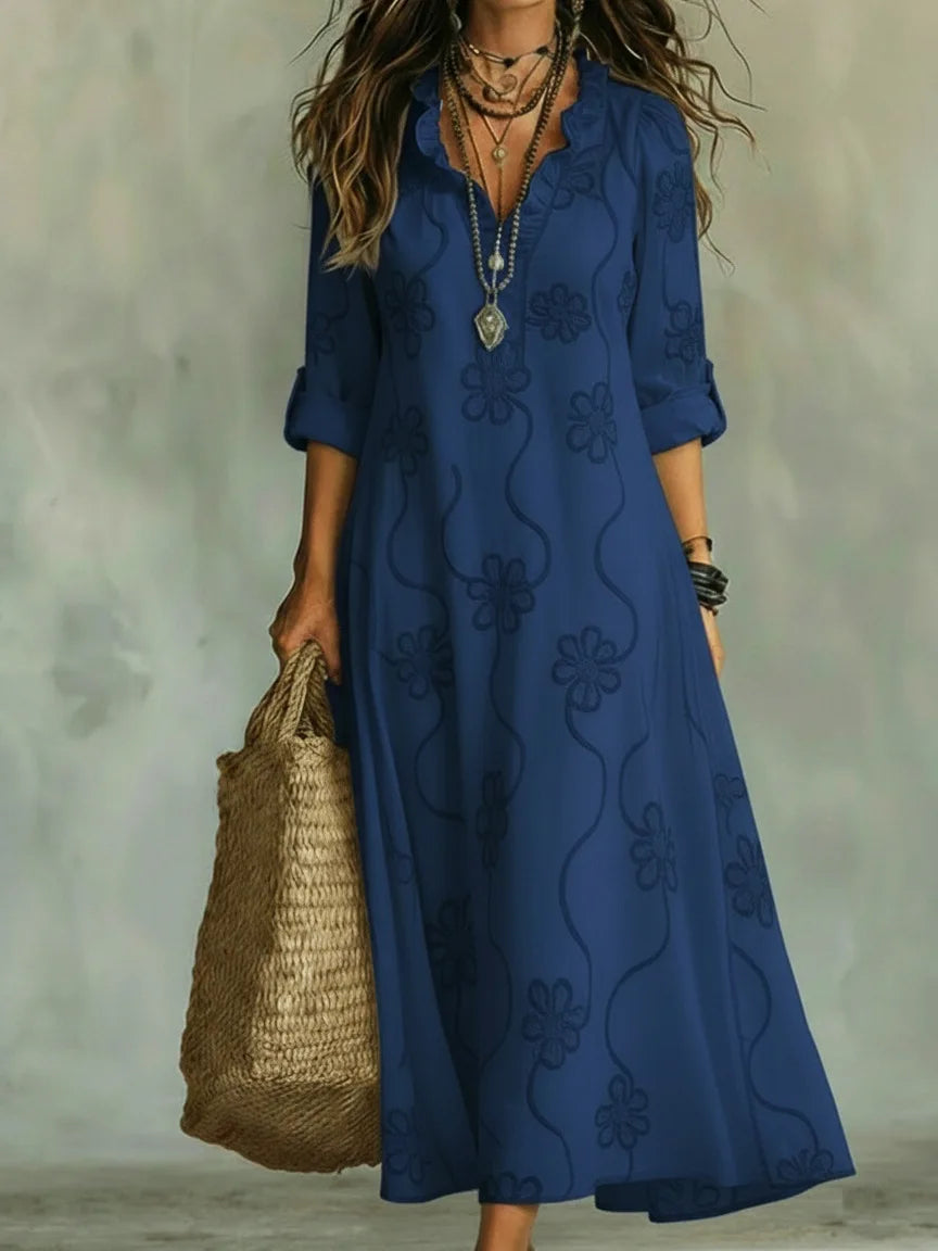 Bobbie™ Floral Maxi Dress - Navy Blue