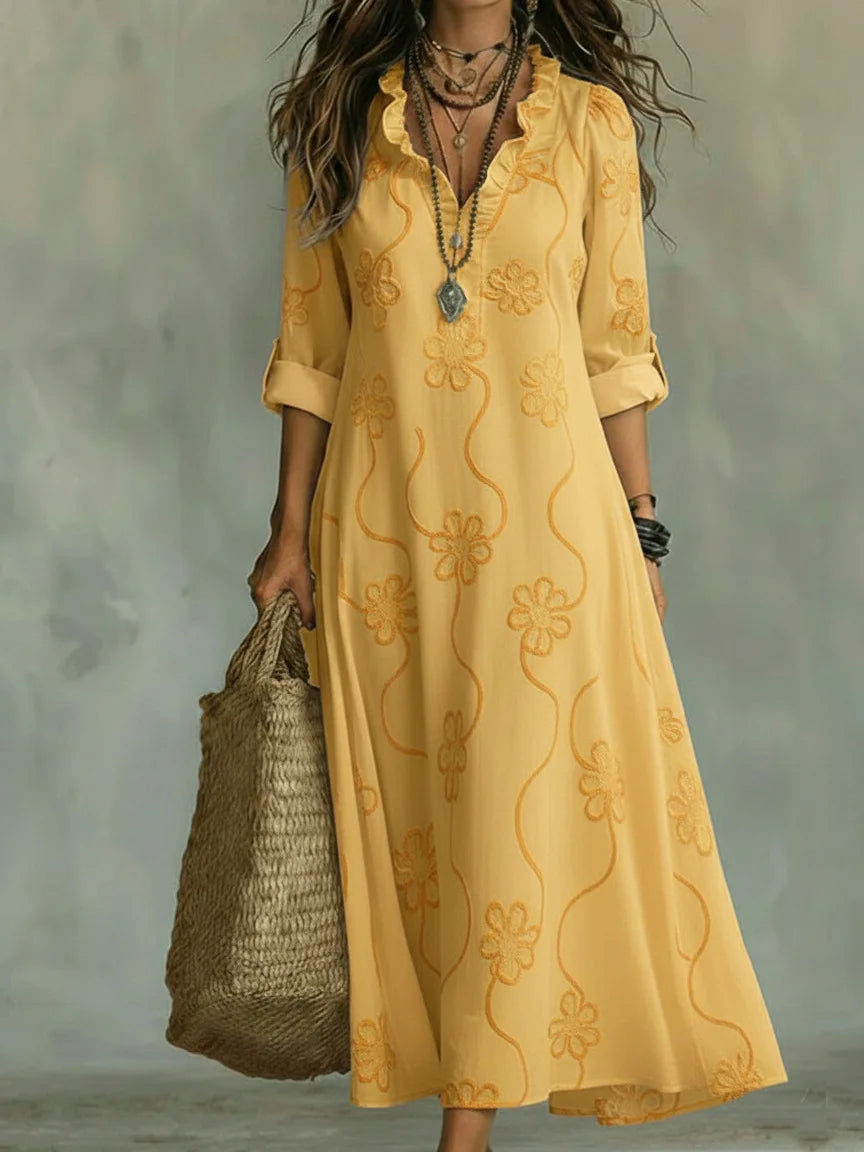 Bobbie™ Floral Maxi Dress - Yellow