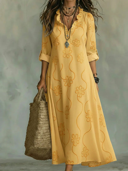 Bobbie™ Floral Maxi Dress - Yellow
