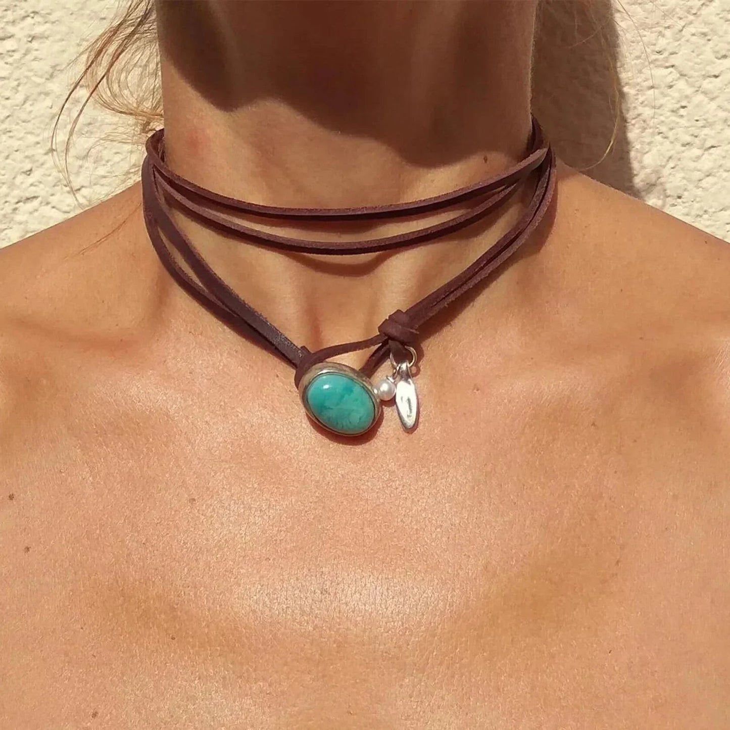 Effortless Turquoise Gemstone Necklace - Variant 2