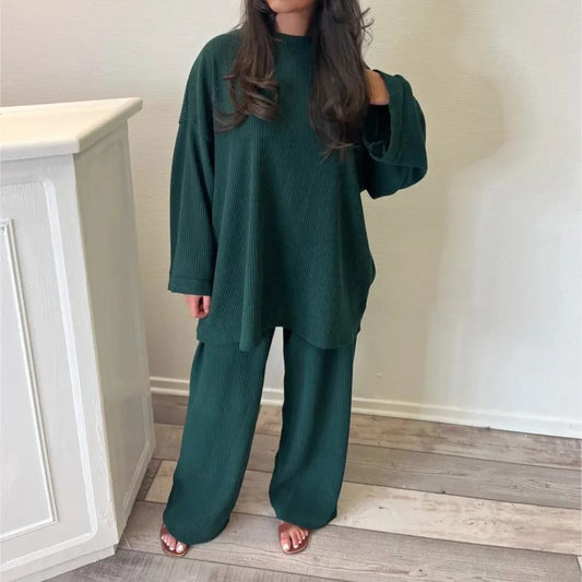 Sharon | Women Two Piece Corduroy Set
