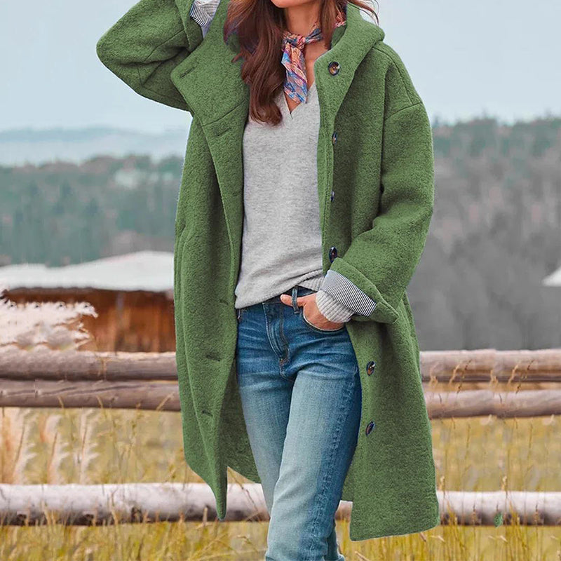 Margaret Classic Cosy Coat Green
