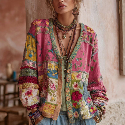 Milla™ Boho Knit Jacket detail