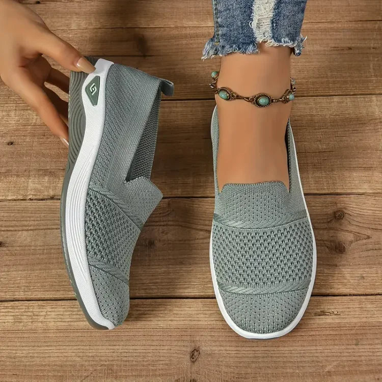 Azalea Orthopedic Slip-On Sneakers - Green