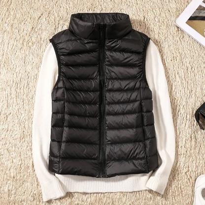 Josephe™ Quilted Lightweight Vest Black