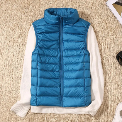 Josephe™ Quilted Lightweight Vest Blue