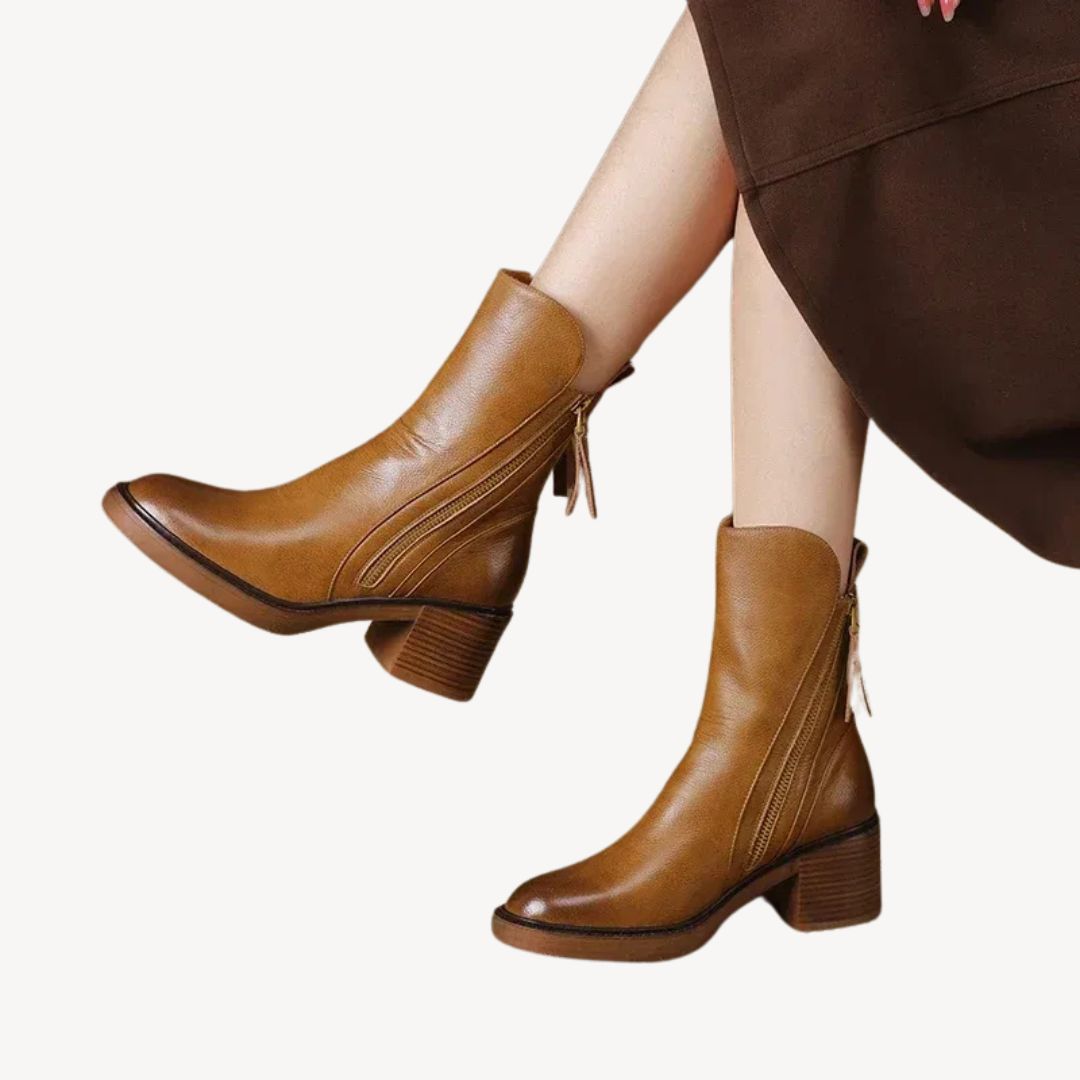 Corvianoir Orthopedic Ankle Boots Brown