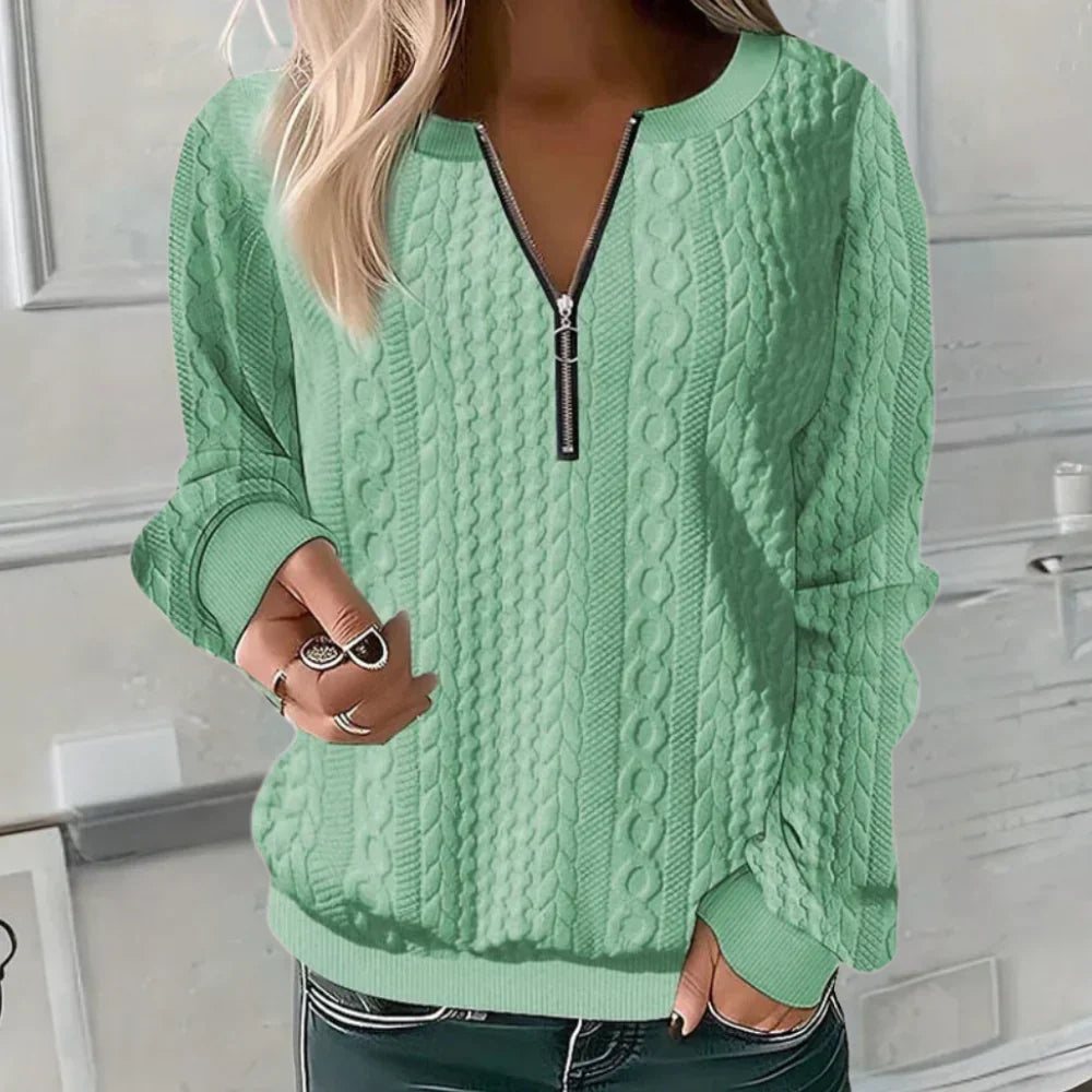 Bambi™ Jumper with Zip Green