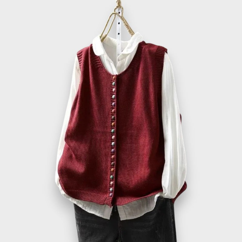 Clara™ Everyday Elegant Cardigan - Red
