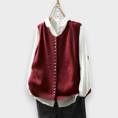 Clara™ Everyday Elegant Cardigan - Red