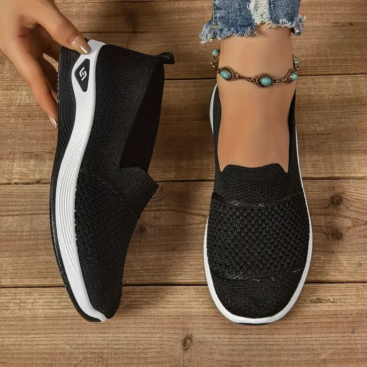 Azalea Orthopedic Slip-On Sneakers - Black