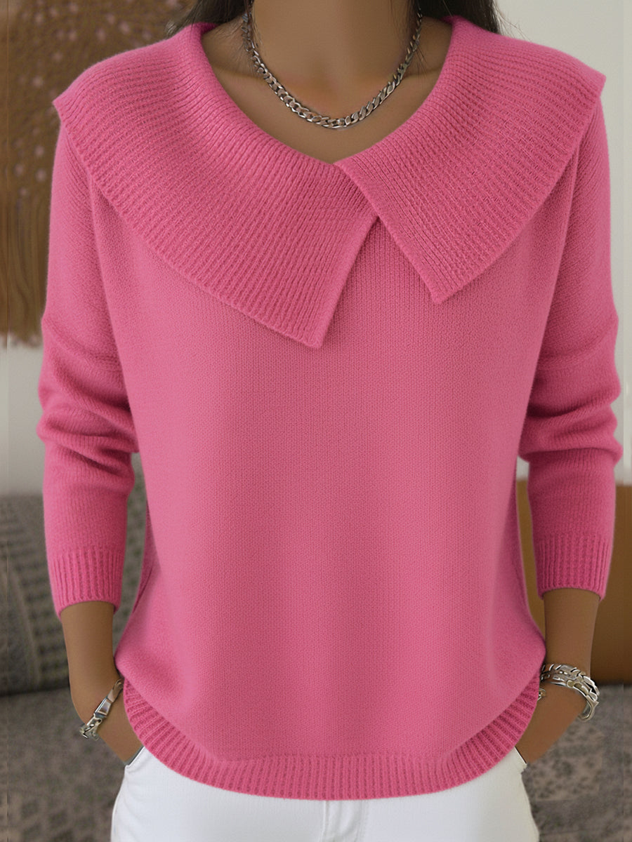 Sunnora™ Warm Sweater with Soft Collar