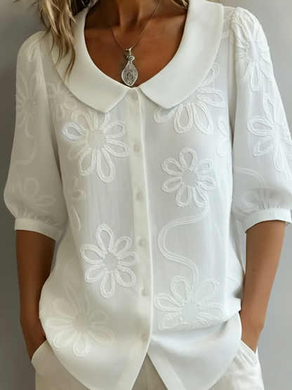 Genevieve™ | Lightweight Floral Print Blouse